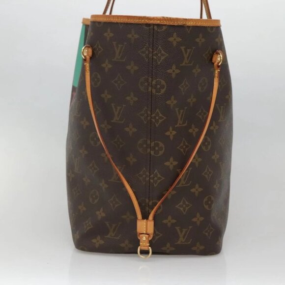 LOUIS VUITTON Monogram LV My Heritage Neverfull GM Tote Bag Red Green - Picture 4 of 14